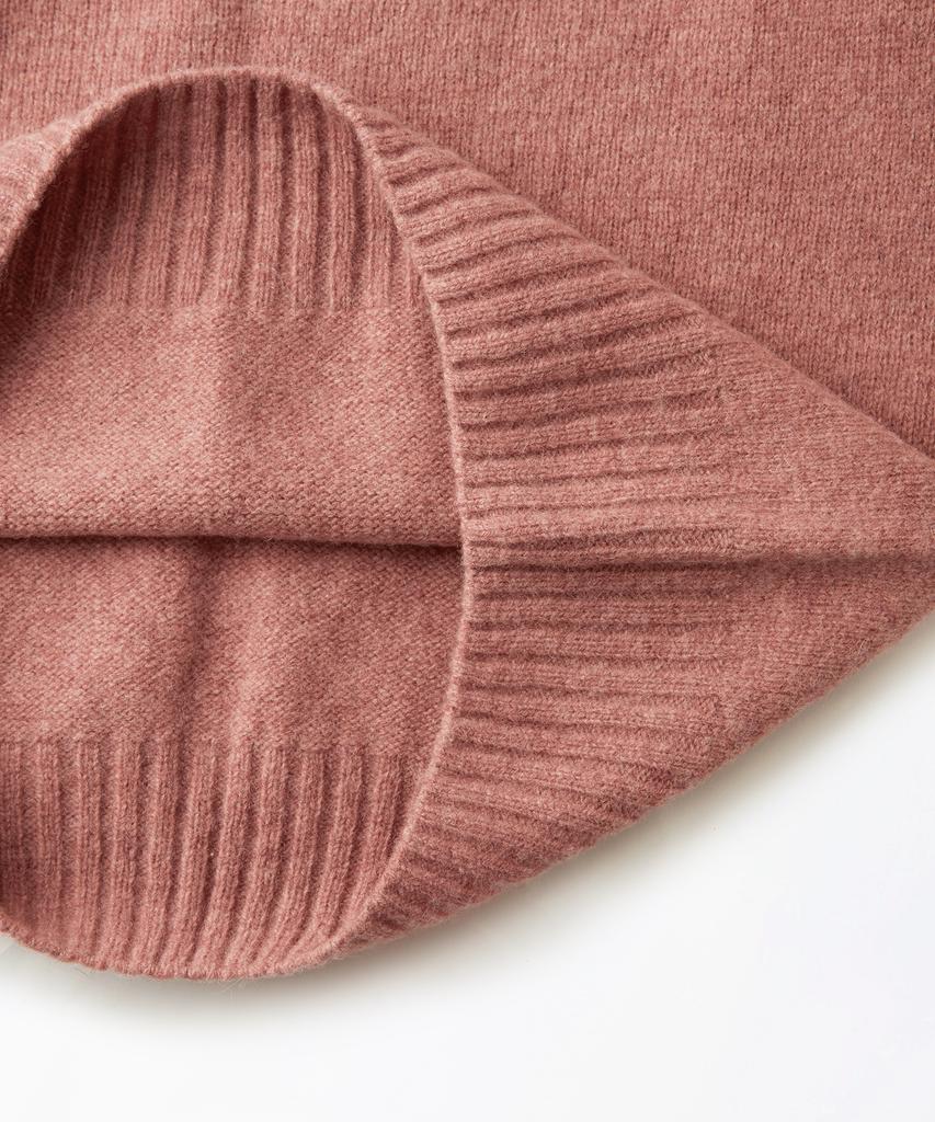 OUTSTANDING Pure Wool Wholegarment Knit_Pink