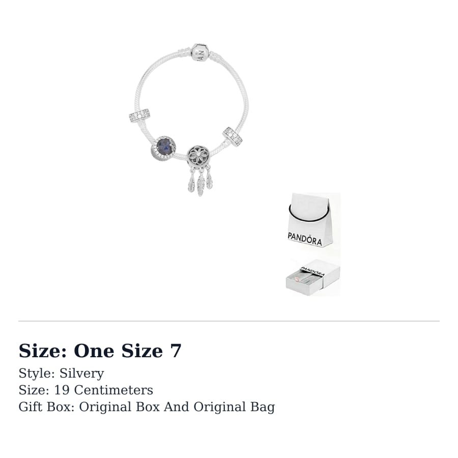 Pandora 925 Sterling Silver Bracelets Set Women's Silver ZT0356