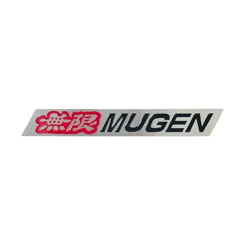 3D Aluminum Alloy Mugen Logo Rear Trunk Fender Emblem Badge Car Sticker Decals For Honda Civic Type R Accord Integra CRV Fit