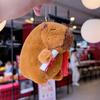 Keychain Plush Capybara Character Keyring Sparkling Children Animal Gift Doll