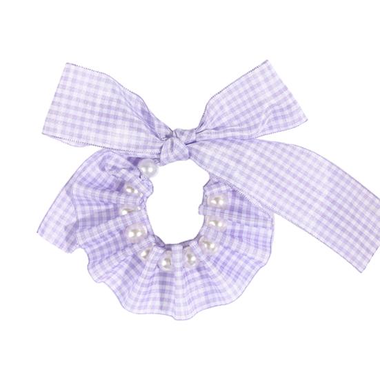 Convenient Pet Collar Faux Pearl Decoration Layout Props Adjustable Pet Bib