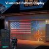 Smart RGB Curtain Lights LED Fairy Lights DIY Colors Pattern Text Music Sync Timer App Control for Bedroom Outdoor Party Decor