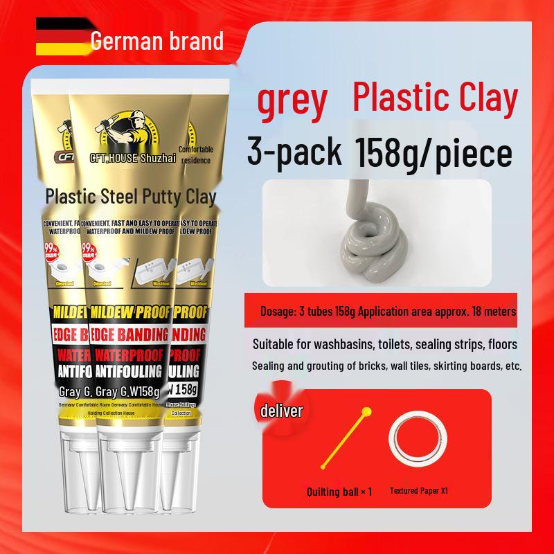 Plastic Steel Waterproof Sealant for Kitchen & Bathroom Gaps