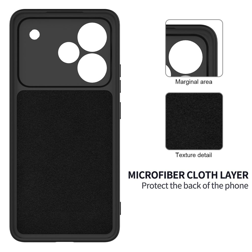 For Realme P4 Pro 5G Liquid Silicone Case Phone Back Cover with Hand Strap