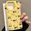 Black Bow Polka Dot Pattern Wave Texture Phone Case For iPhone 11 12 13 14 15 16 17 Pro Max 17 Air 14 15 Plus Back Cover
