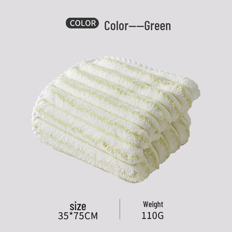 Coral Fleece Absorbent Striped Towel 4-Pack