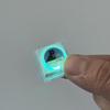 Sestavitelný Keycap Kočičí oko Lesklý Klíčenka s tlačítkem pro uvolnění stresu Zábavné Tlačítko mechanické klávesnice Prstový klíčenka pro dekompresi