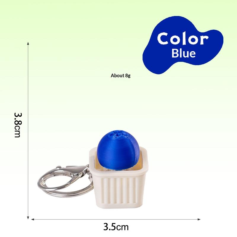 Fidget Toy Keychain 1Pcs 3D Vegetable Fruit Design Non-Lighted Soft Stress Reliever for Outdoor Travel Backpack Accessory