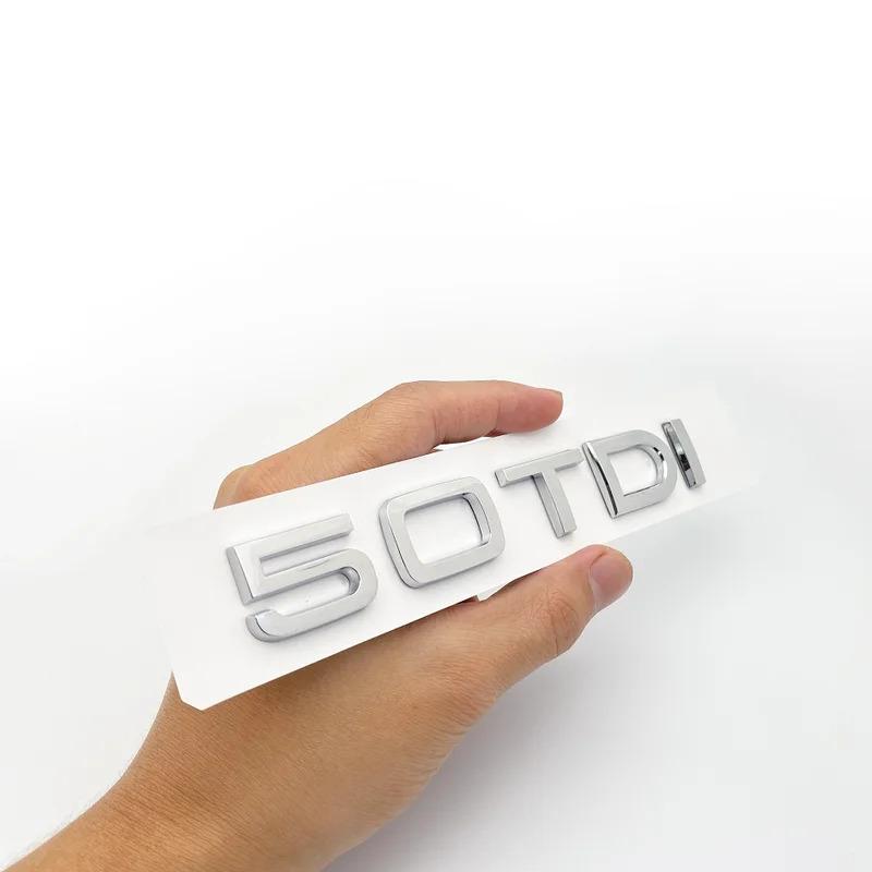 ABS 3D Letters 2.0TDI 2.5TDI 3.0TDI 35TDI 40TDI 45TDI 50TDI Emblem for Audi A1 A3 A4 A5 A6 A7 A8 Q2 Q3 Q5 Q7 Car Trunk Sticker
