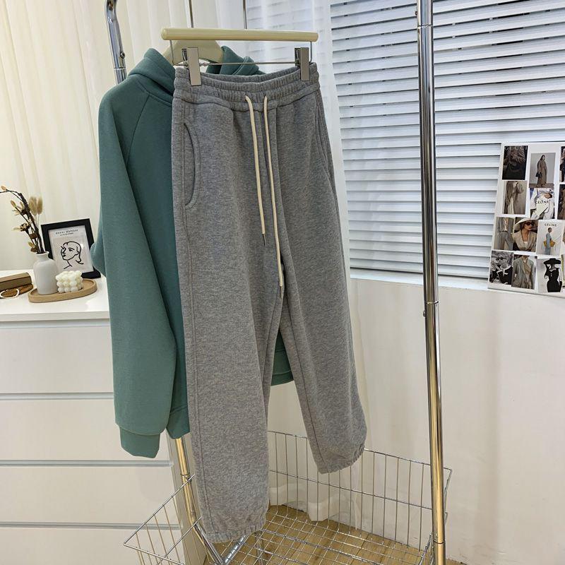 Women's Plus Size Fleece-Lined Casual Harem Sweatpants - Autumn/Winter 2025, Warm & Slimming.