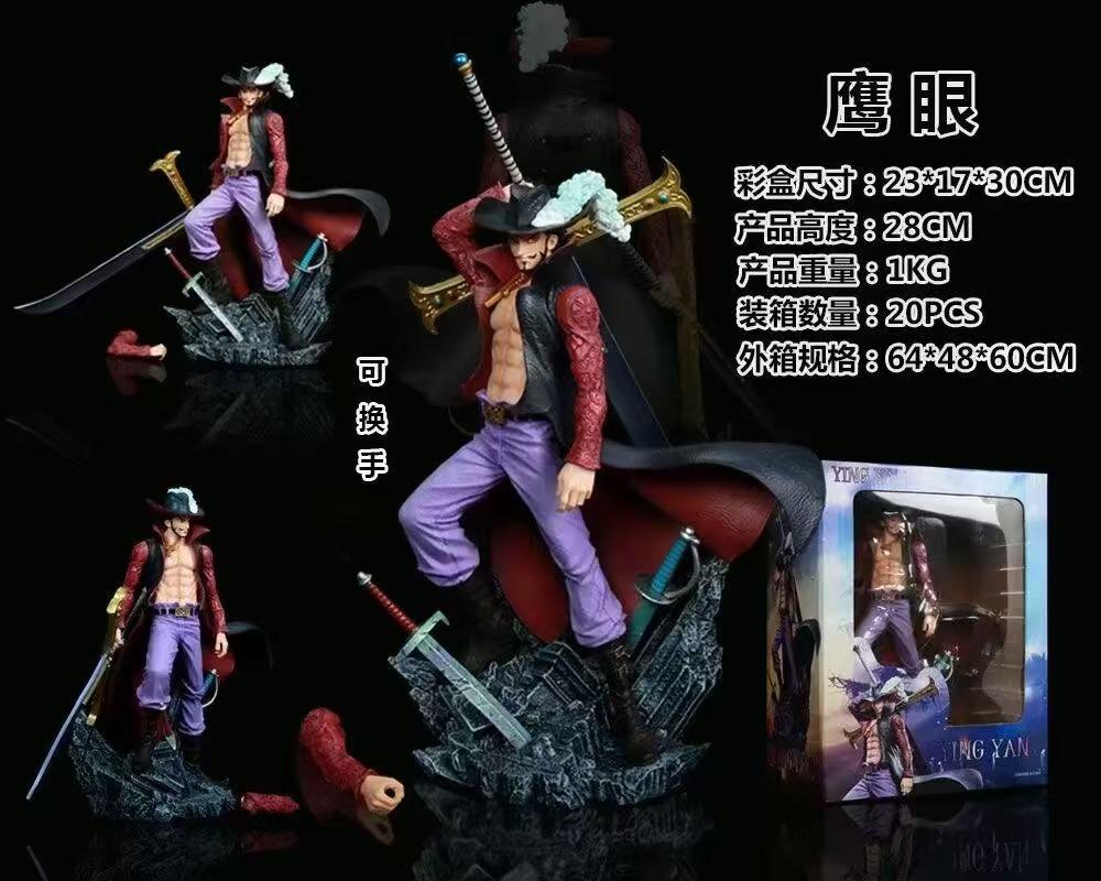 2026 New  Anime Figure Eagle Eye Dracule Mihawk Top Figure Model Statue Toys Collection Ornaments Doll Gift Party Gift