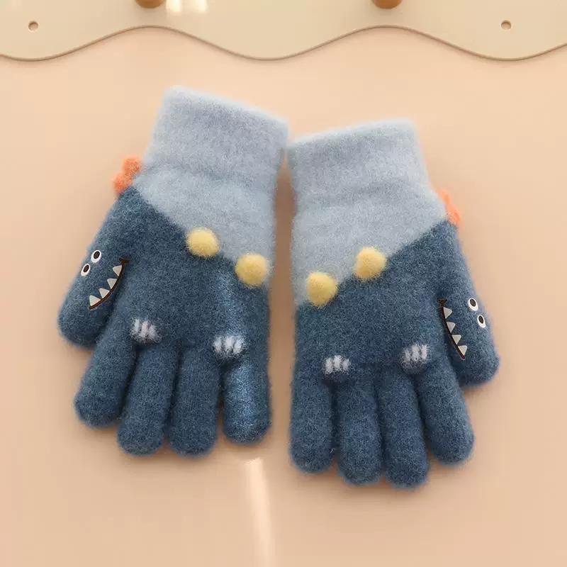 Baby Gloves for Winter, Cute and Warm for Toddlers, Boys and Girls, Five-Fingered Plush Gloves for Babies