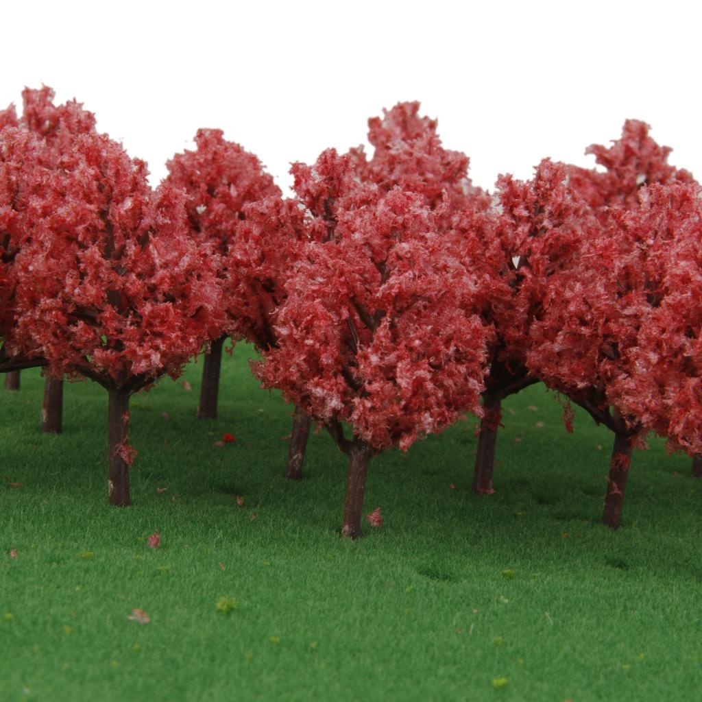 20pcs 1:150 Cypress Model Trees Scale Layout Train Railroad Building Diorama Scenery