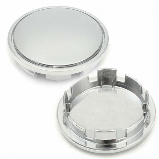 4Pcs Chrome Car Wheel Center Cap Tyre Rim Hub Caps Cover ABS 65mm (in 56mm)
