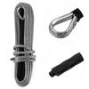 Winch Rope 15m Cable 7700lbs Nylon Trailer Recovery Towing Strap for SUV ATV UTV