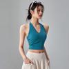 Fitness Girl Sporty Back Halter Shockproof Running Bra - Stylish Yoga Tank Top