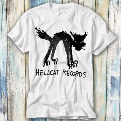 Hellcat Records Seattle Sklep z płytami winylowymi LP Muzyka Kot Koszulka Mem Prezent Zabawny... Koszulka unisex