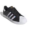 Adidas Superstar Schwarz Mehrfarbig Kleeblattstreifen Sneaker FZ0058