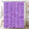 Rideau de douche moderne bleu violet, doublure de bain imperméable à motif rayé, pour décoration de salle de bain, 72 x 84 pouces