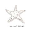 Antique Silver Color Starfish Charm Necklace Pendant Bracelet Jewelry Making Handmade Crafts Diy Supplies 53x62mm