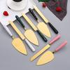 Butter Knife And Spatula Set with Ceramic Handle Stainless Steel Baking Turner for Butter Pizza Pastry Non-Stick Cake Cutter And Butter Spreader