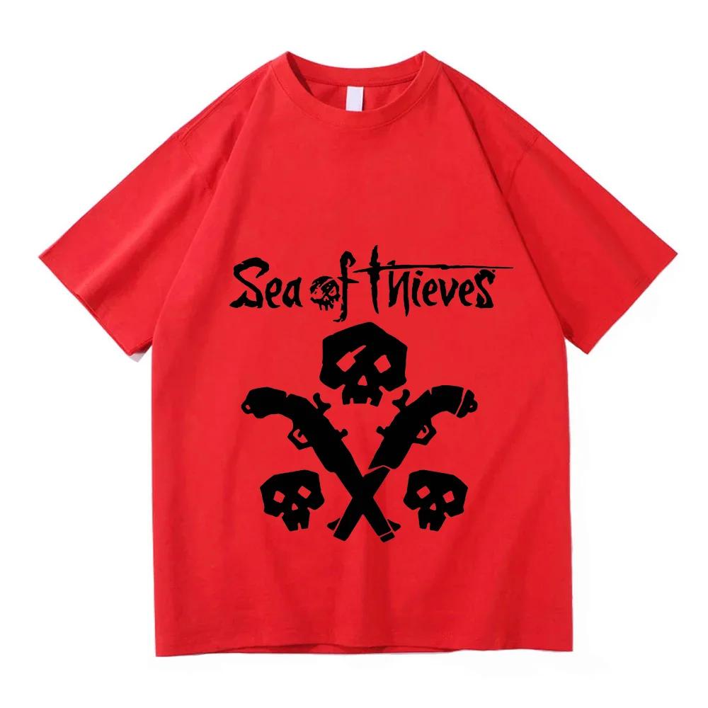 Hot Game Sea of Thieves Graphic Tshirts Unisex Streetwear Loose Casual Women Men T-shirt Graphic Clothing Summer O-neck T Shirt