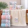 Plus Size Cartoon Rabbit Bath Towel Set for Kids - Cute, Quick Dry, and Absorbent Coral Fleece for Home Use