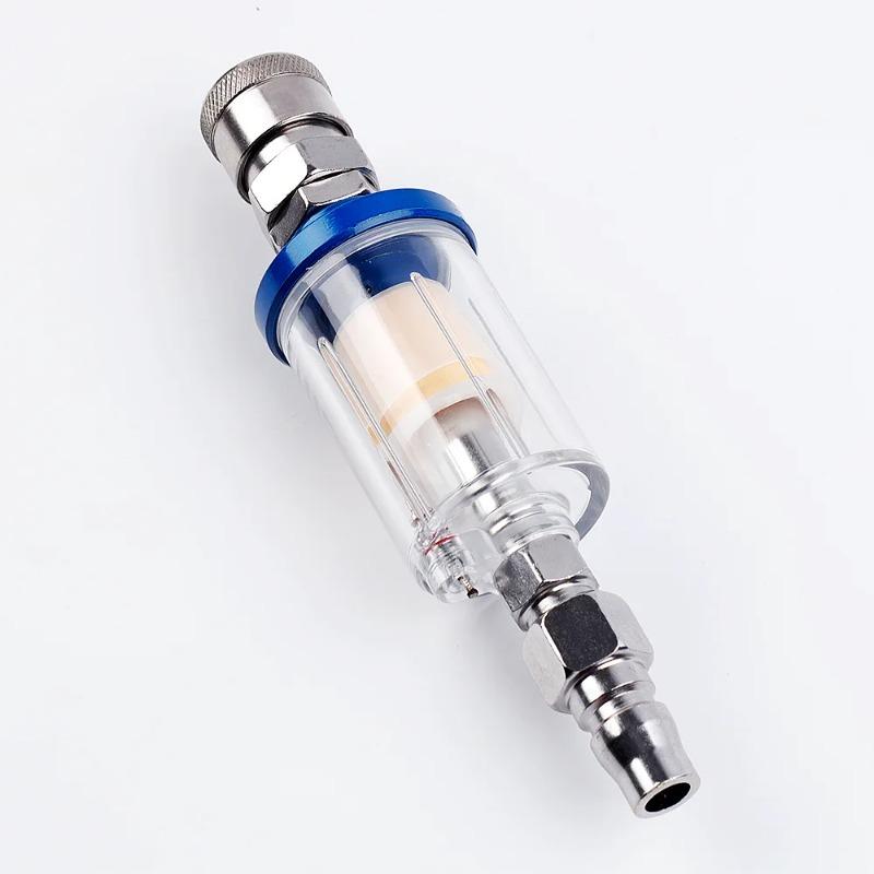 Air Oil Water Separator Filter Kit 1/4‘’ Thread With Moisture Trap Spray Gun Pressure Parts Air Compressor Tool JPN Interface