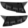 BMW 3 F30 F31 2012- BLACK GLOSSY mirror cover left + right 2 pcs. SET