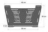Hepco Becker Extended Rear Carrier Universal 1 & Enlargement, Fit, Black, Set, 610053-0001