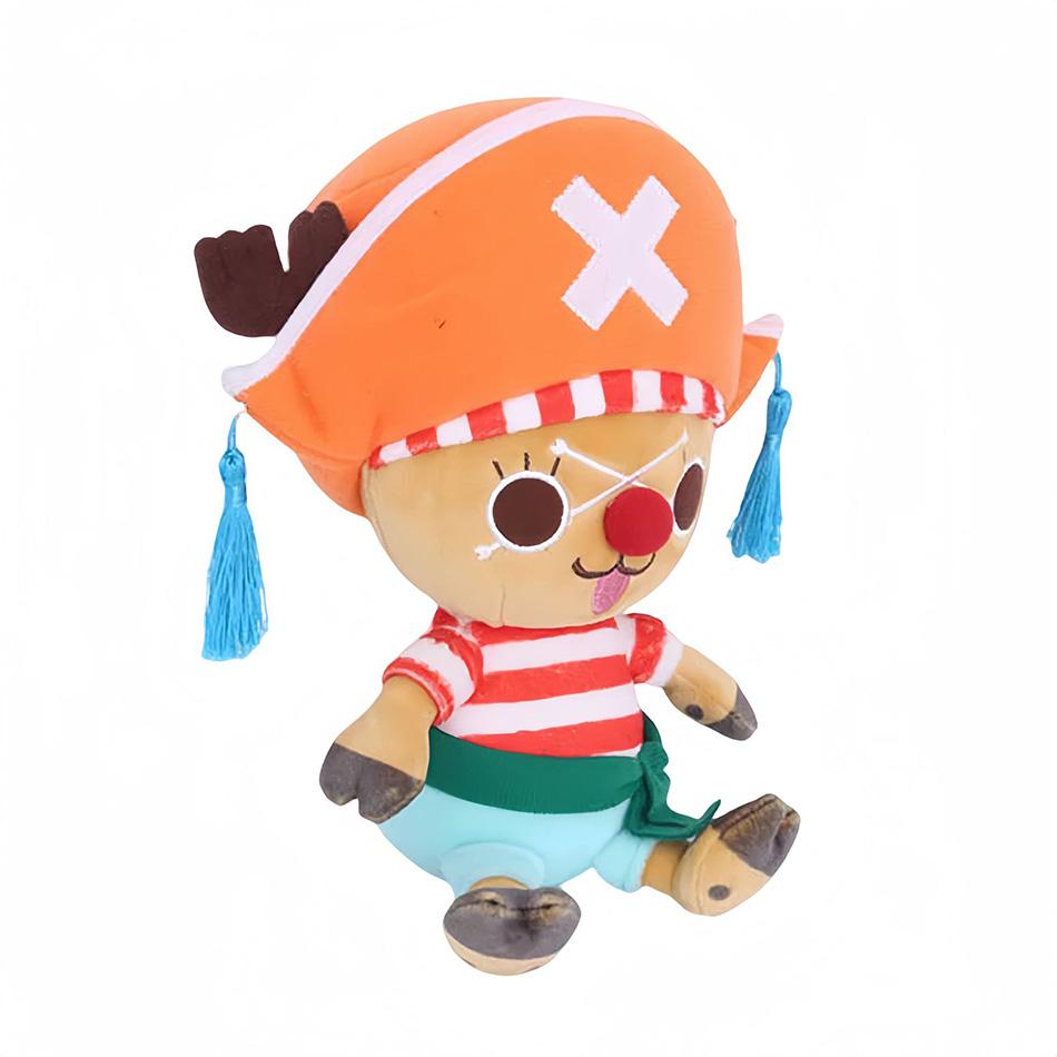 Japonské anime 25cm One Piece Originální plyšové hračky CartoonFigure Luffy Chopper Ace Roronoa Zoro Roztomilá plyšová panenka Dětské vánoční dárky