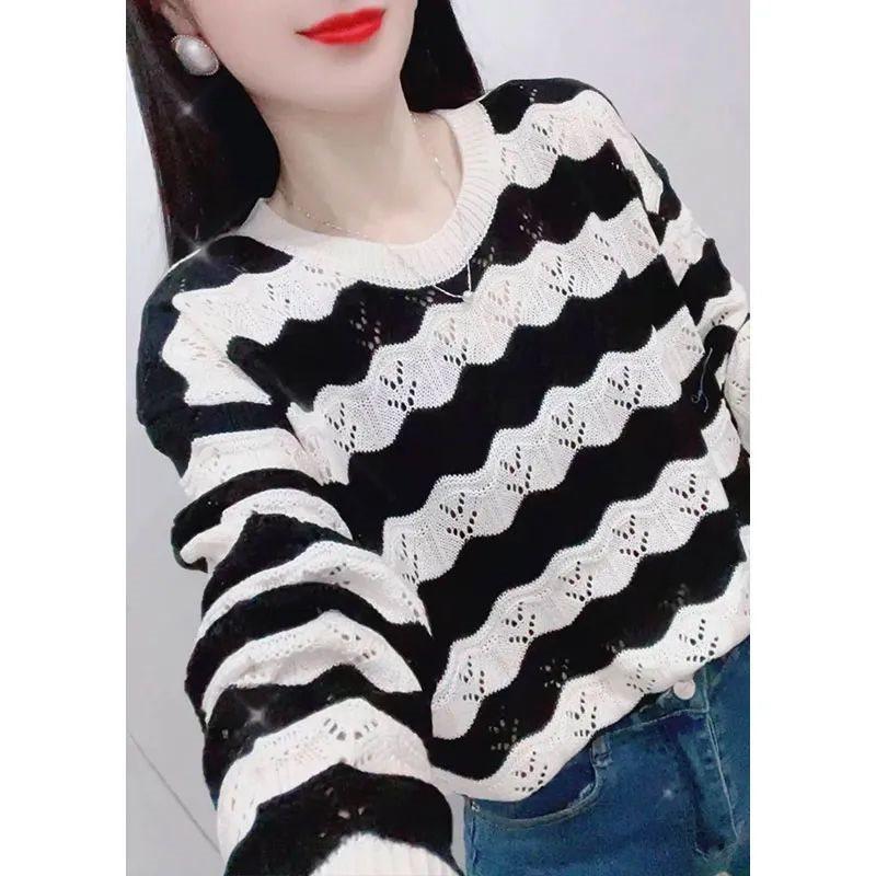 

Jin Plus Size Women s Knitted Low Neck Sweater for Spring & Autumn M 85-100 jin