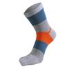 Men's Cotton High-Waist Five-Toe Split Mid-Calf Socks for All Seasons