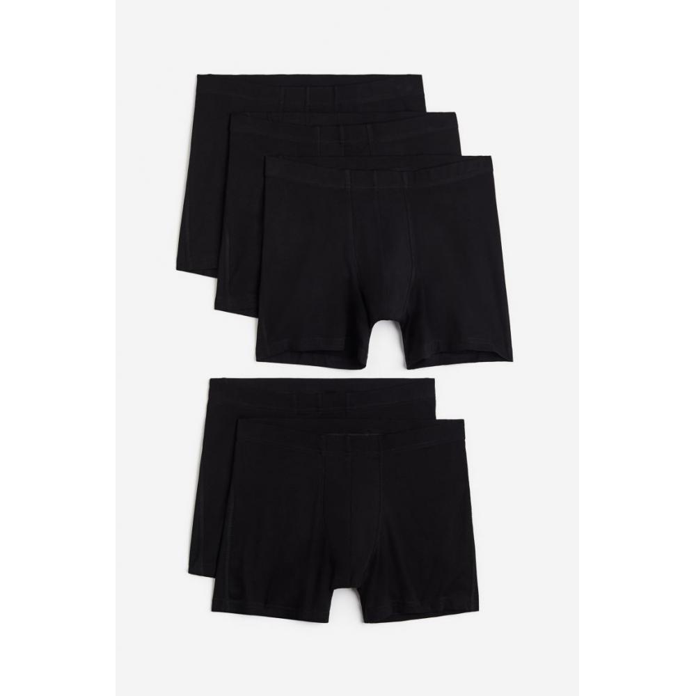 H M Cotton Drawstring 5 Piece Set Black