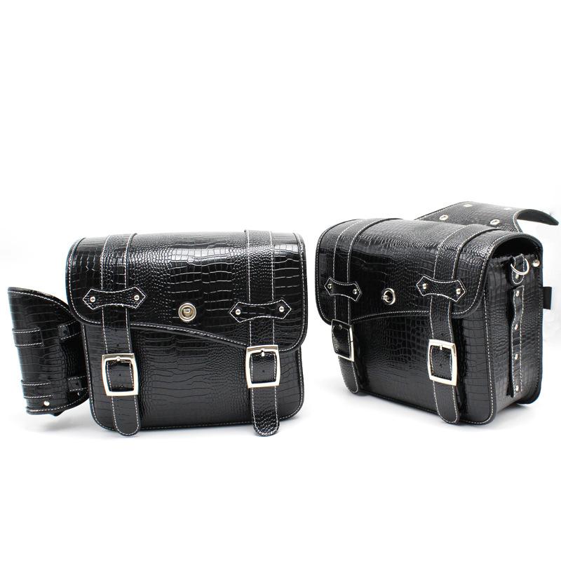 Retro Motorcycle Hanging Bag Harley Crown Prince Car Side Bag Box Motorcycle Side Bag Waterproof And Sunscreen Saddle Side Bag With Lock