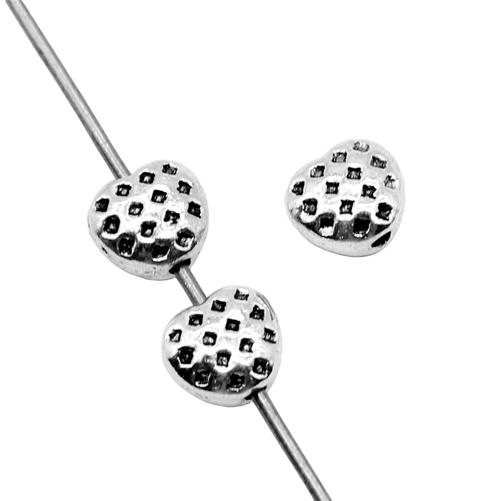 

Heart Spacer Beads Antique Metal Fashion Charm Beading For Jewelry Supplies A18-20pcs-5x6mm