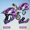 Kids Cycling Bike Helmet Lightweight Detachable Full Face Helmet 54-56cm Adjustable Cycle Helmet for 5-9 Years Old Children