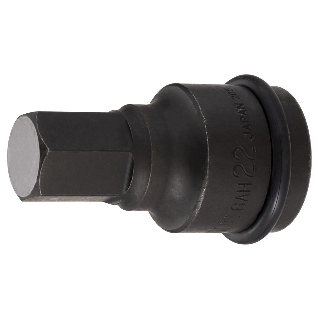 TONE Impact Hexagon Socket 22mm Hex Size 6AH-22, 19.0mm (3/4") Drive,