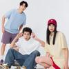 MINISO T-shirt Homme Oversize Coton Épais Imprimé Sapins