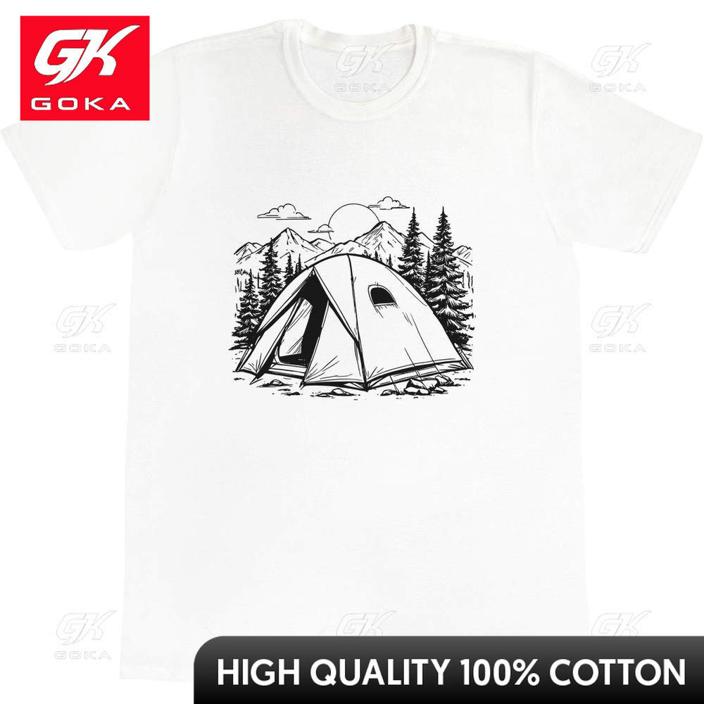 

Camping Trip Unisexs Womens Cotton TShirts Cute Funny Vintage Graphic T Shirts S