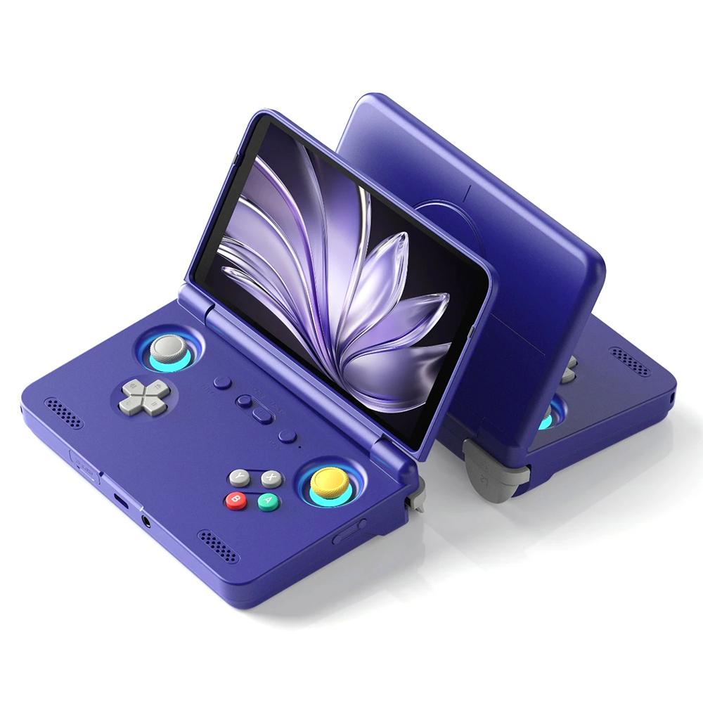 RETROID Pocket Flip2 Handheld Gaming Console 5.5 Inch AMOLED Screen Foldable Gamepad, 8+128G Storage