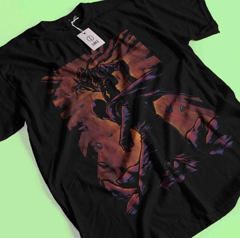 

One Punch Man T-Shirt Saitama Shirt Garou Tshirt Fubuki Genos Anime Manga OK Tee 4XL