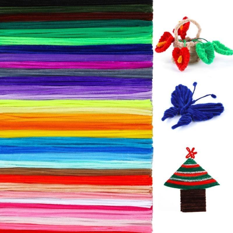 Soft Bend Pipe Cleaners Colorful Chenilles Stems Fuzzy for Kids