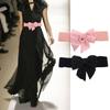 Adjustable Wide Side Elastic For Girls Korean Belt Women Waistbands Dress Decoration Large Bow