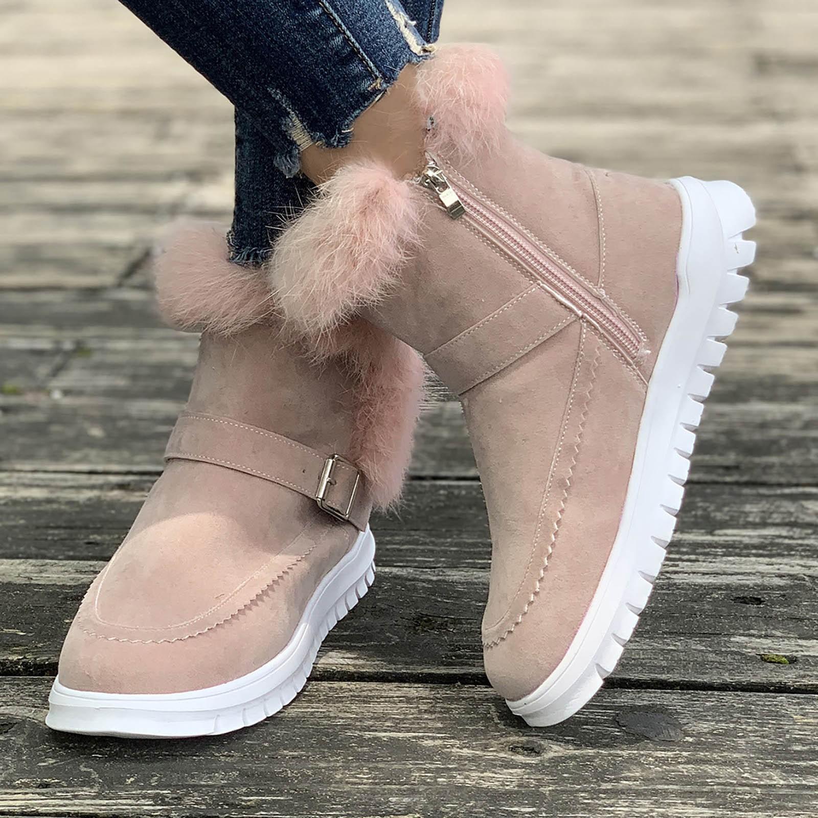 Теплые утолщенные плюшевые зимние сапоги — фото 8