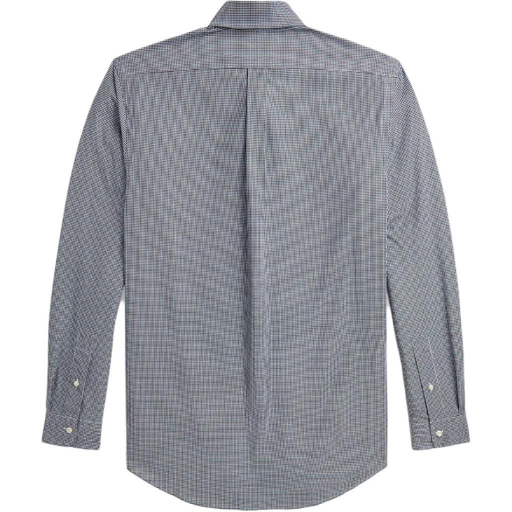 Polo Ralph Lauren Plaid Button-Up Long Sleeve Loose Shirt Men Shirts Black 710928252-003