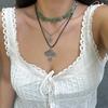 Ethnic Style Multi-Layer Turquoise Beaded Necklace with Leather Wax Cord