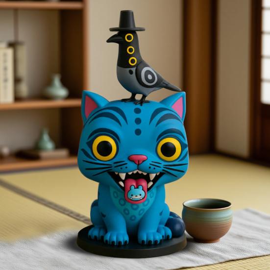 Cartoon Tiger Figure Kpop Animated Movie Inspired Animal Figurine Statue Model Home Office Bookshelf Desktop Decoration Ornament