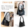 CHANGJIQ Shoulder Tote Handbag with Inner PU Perfect for and with Button Women's Bag, Bag, Pouch, Leather, Lightweight, Soft, Stylish, Simple,