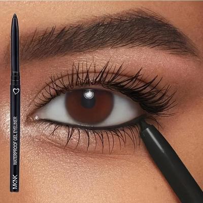 Matita eyeliner automatica liscia e impermeabile con colla, lunga durata, colorata, per il trucco degli occhi.
